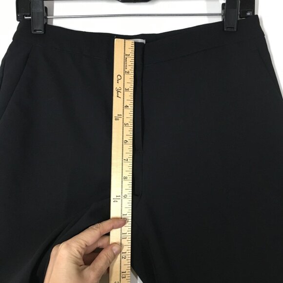 H&M Pants Womens 6 Dress Pants Trouser Slit Sides Pockets Ankle Length Black - Picture 8 of 13